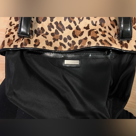 Alfani Leopard Calf Hair Shoulder Bag - Picture 15 of 16